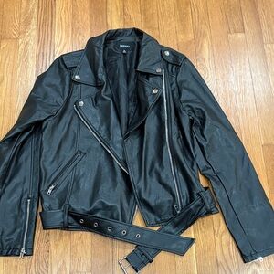 Zenana Outfitters Black Faux Leather Jacket